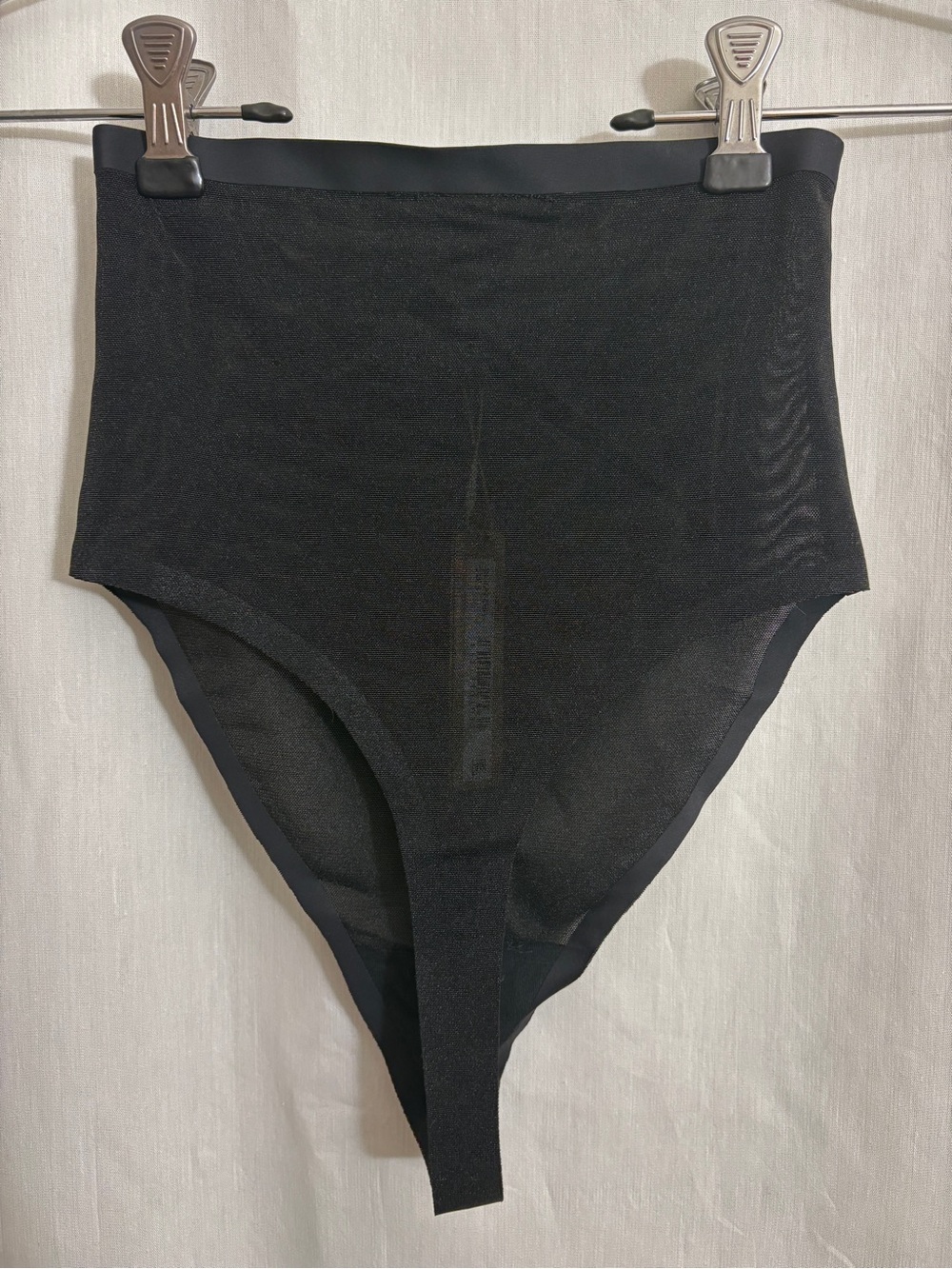 SKIMS Power Mesh High Waisted Thong Onyx Black S NWT SH-HWT-0251 - Picture 3 of 7